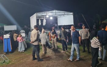 Patroli Polsek Kediri di Pasar Malam, Rasa Aman Terjamin