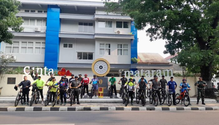 Semangat Kebersamaan di Sepeda Bersama Kodim 1606 Mataram