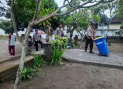 Bakti Religi Hari Bhayangkara, Polsek Labuapi Bersihkan Pure Datar