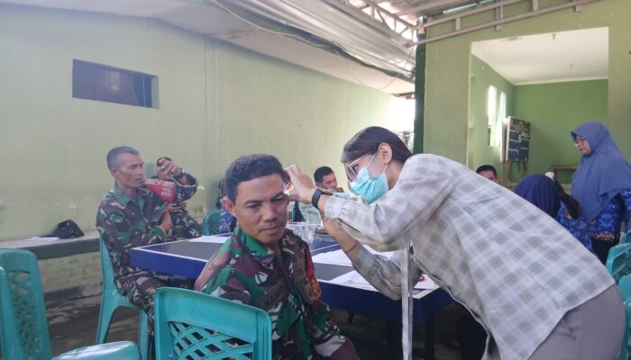 TNI dan Puskesmas Tanjung Karang Kolaborasi Cegah Penyakit