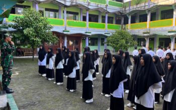Tumbuhkan Cinta Tanah Air, Babinsa Hadir di Pesantren