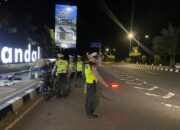 Patroli Malam Satlantas Polres Lombok Barat Jaga Ketertiban Lalu Lintas dan Cegah Balap Liar