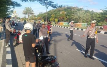 Satlantas Lombok Barat Gelar Operasi Patuh, Fokus Disiplin Pengendara Roda Dua