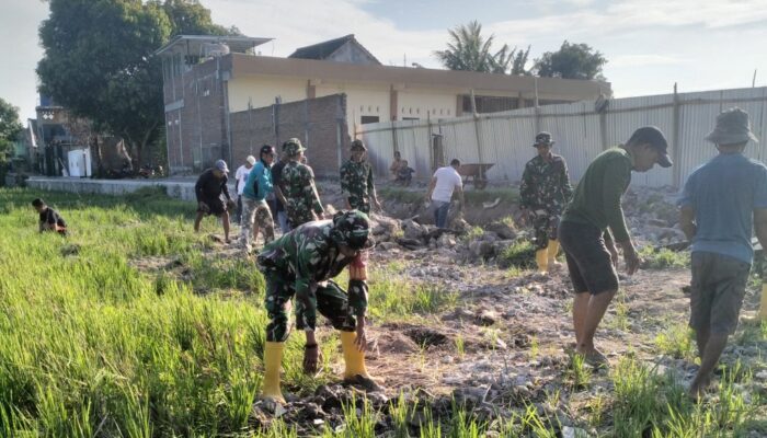 Akses Pemakaman Tertutup Beton, TNI Turun Tangan