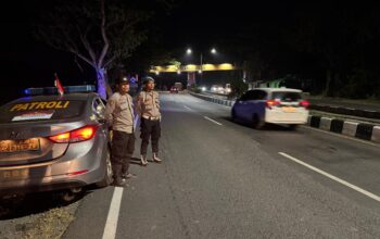 Patroli Blue Light Polsek Kediri Cegah Kejahatan Jalanan di Jalur Rawan BIL Lombok Barat