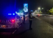 Polres Lombok Barat Gelar Patroli Malam di Baypass BIL, Arus Lalu Lintas Terkendali