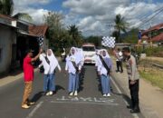 Ratusan Pelajar Meriahkan Gerak Jalan HUT RI di Sekotong