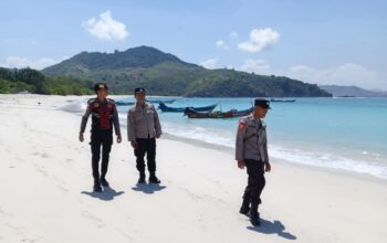 Sinergi Polsek Sekotong dan Warga Belongas Jaga Keamanan Pulau Terluar