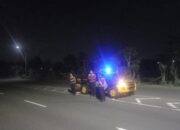 Tingkatkan Keamanan, Polres Lombok Barat Intensifkan Patroli Blue Light di Jalur Bypass BIL II