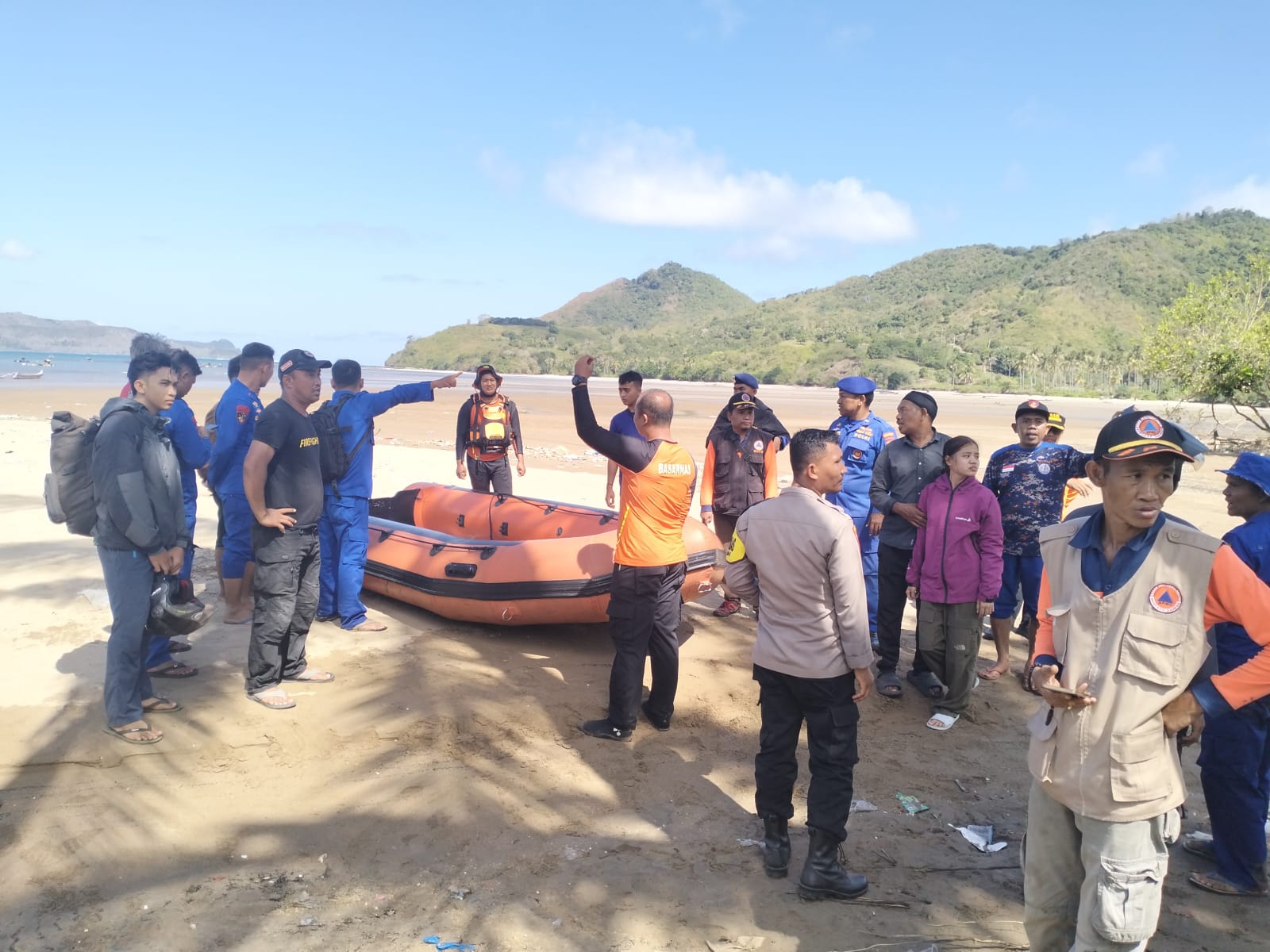 Lombok Barat, Sekotong, Pantai Panggang, pemancing hilang, Basarnas