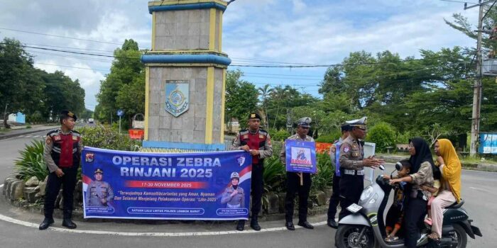 Ciptakan Kamseltibcarlantas, Operasi Zebra di Lombok Barat