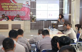 Ciptakan Kamseltibcar Lantas, Polres Lobar Rampungkan Lat Pra Ops Zebra